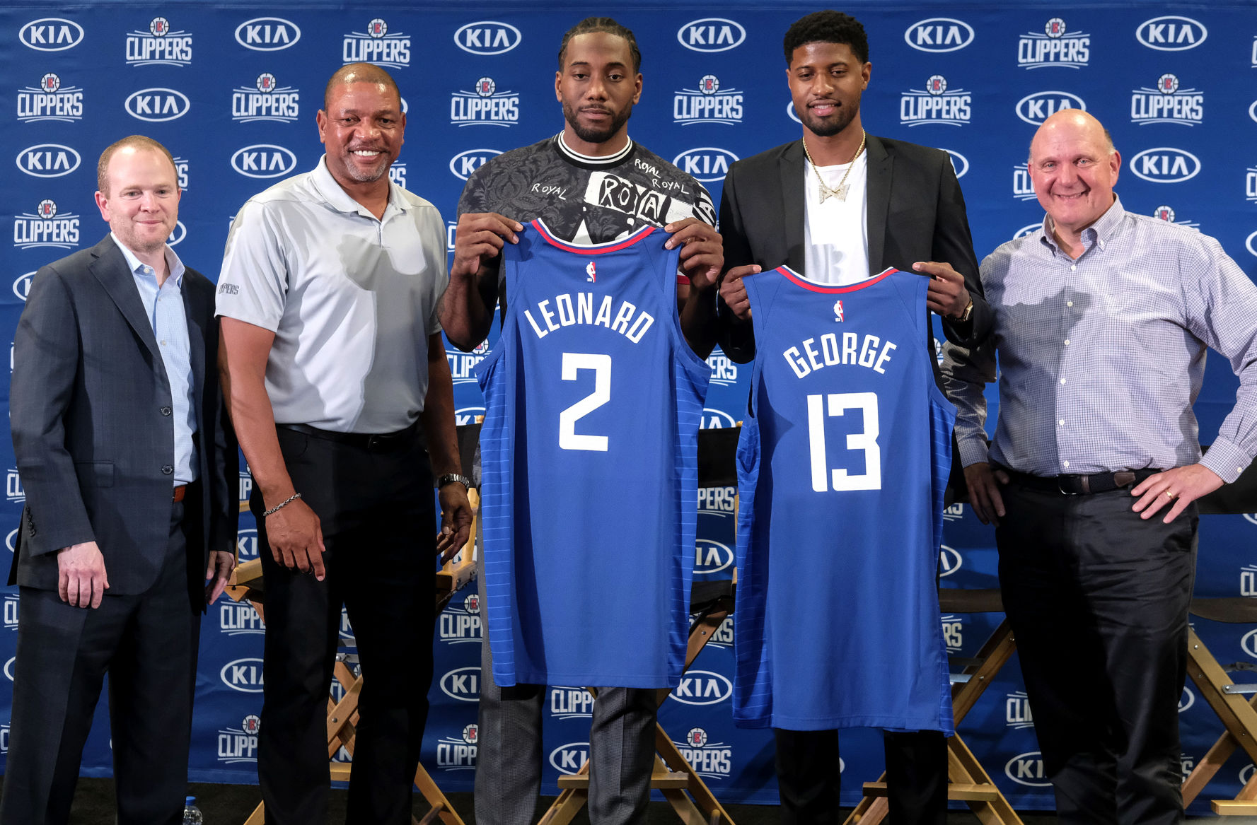 Clippers Kawhi and PG Basketball